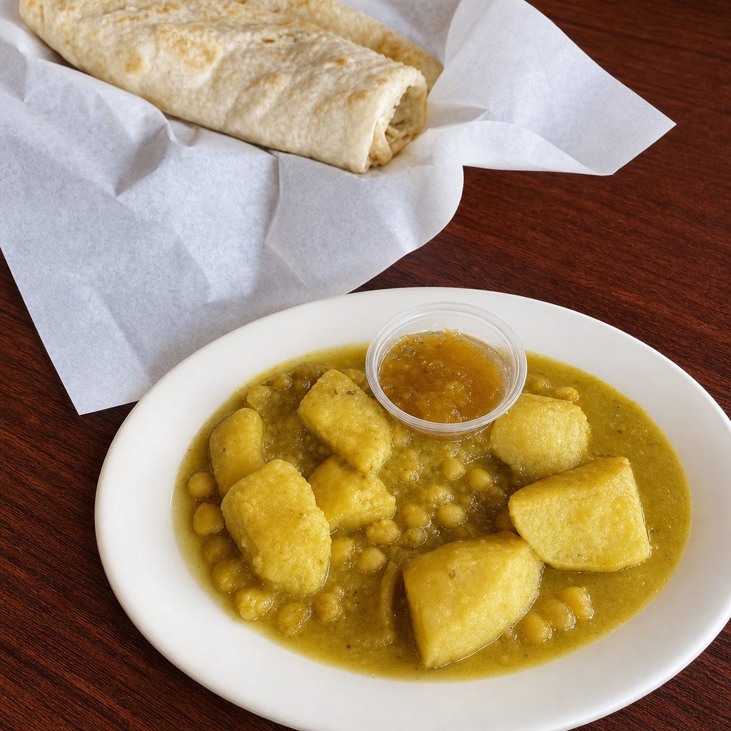 Dhalpuri Roti.