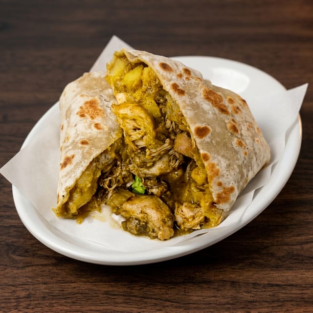 Wrapped Chicken Roti.